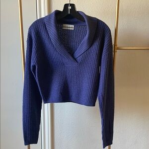 Urban Outfitters Cropped Blue Sweater